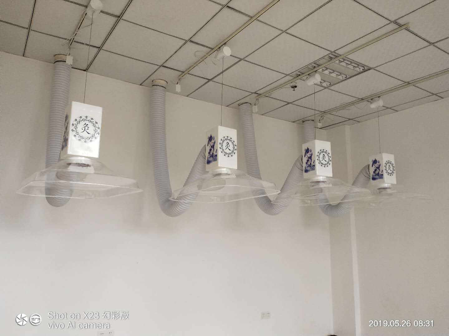 江西人民醫(yī)院(華仔)艾灸排煙系統(tǒng)安裝完工