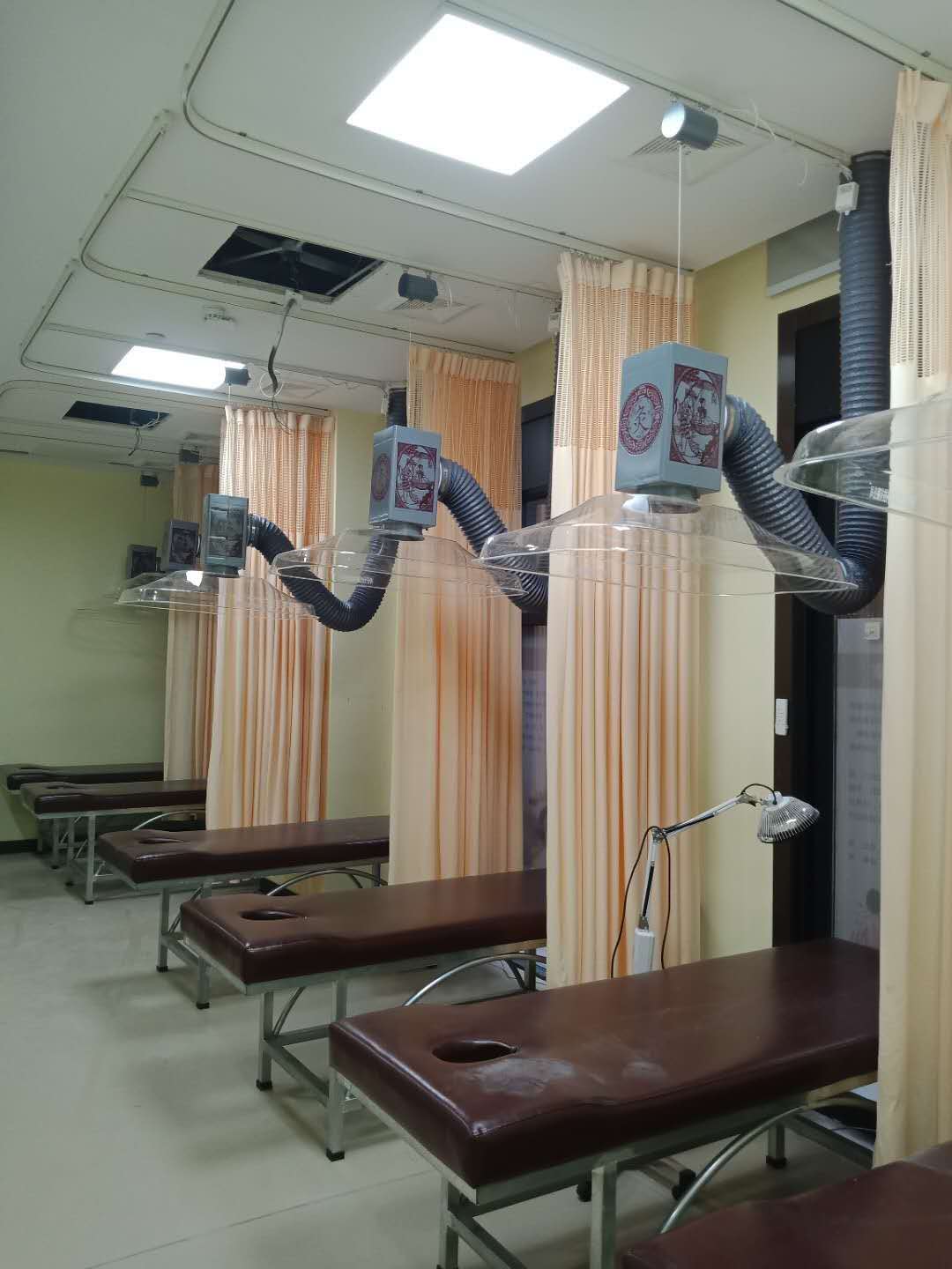 上海艾灸會(huì)所(華仔)艾灸排煙系統(tǒng)安裝完工