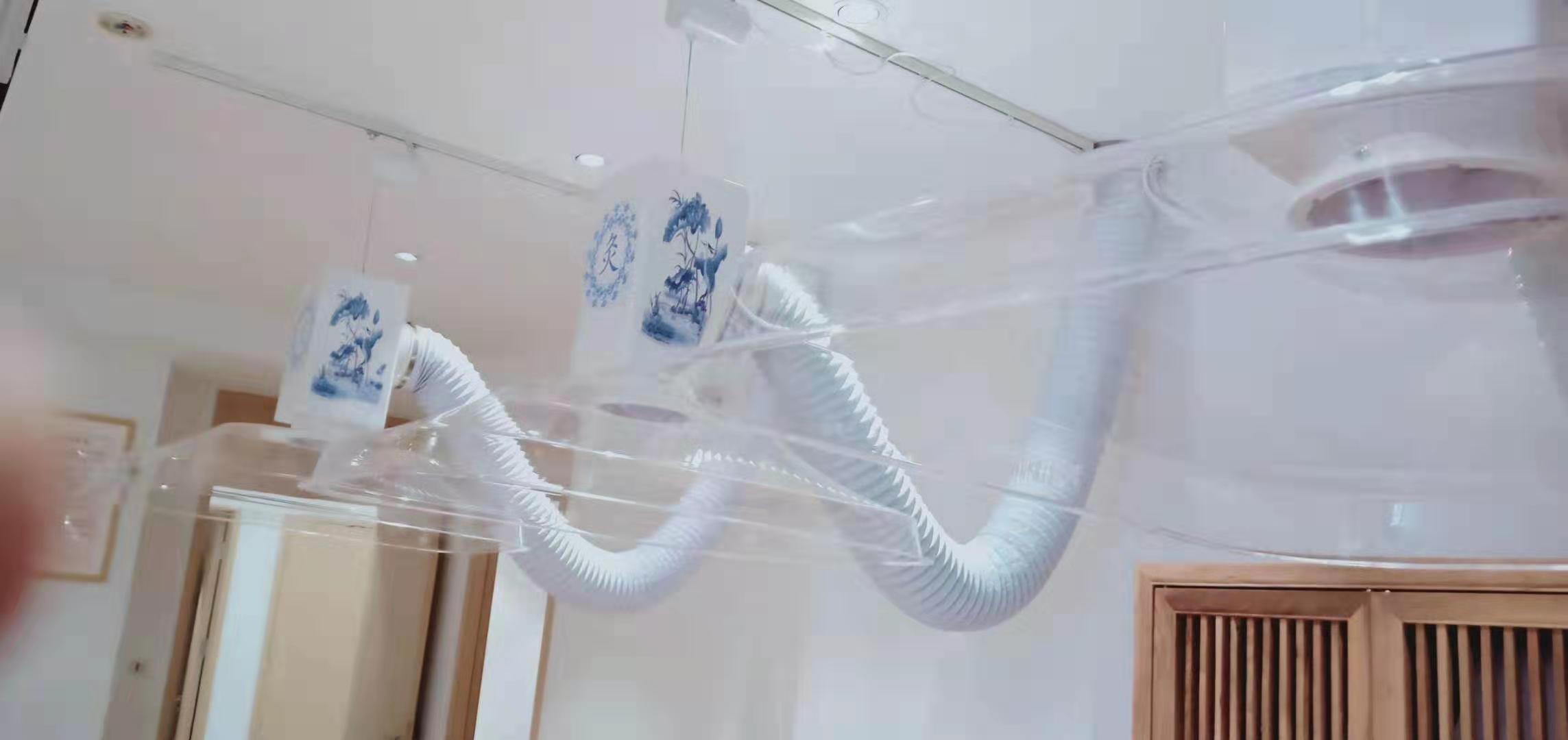 陜西中醫(yī)院(華仔)艾灸排煙系統(tǒng)安裝