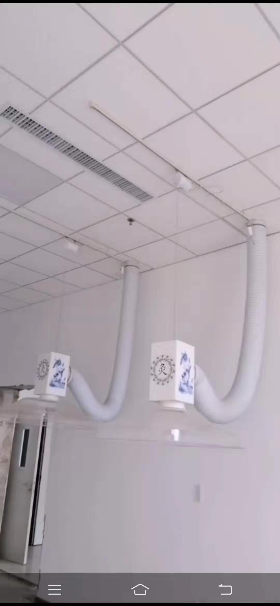 平邑醫(yī)院(華仔)專業(yè)艾灸排煙系統(tǒng)安裝完工